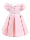 Tulleen Barrymore Teacup Buttoned Dress In Pink