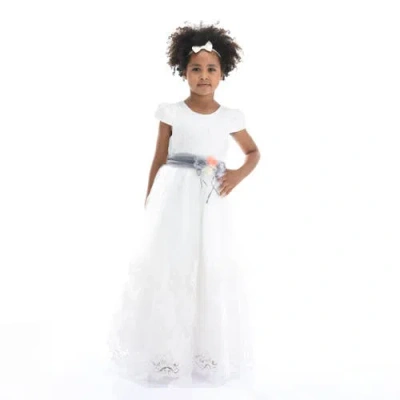 Tulleen Kids' Beaumont Teacup Gown In White
