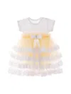 Tulleen Beige Bella Vina Ruffle Babysuit Dress