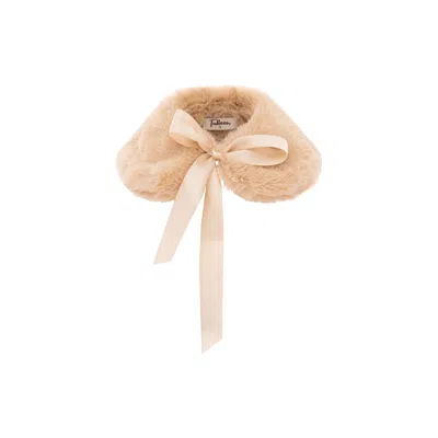 Tulleen Beige Faux Fur Stole