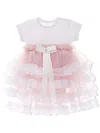 Tulleen Bella Ruffled Tulle Dress In Purple