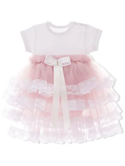 Tulleen Babies' Bella Ruffled Tulle Dress In Purple