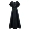 Tulleen Black Arcola Glimmer Tulle Gown