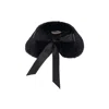 Tulleen Black Faux Fur Stole