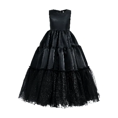 TULLEEN TULLEEN BLACK LAYERED TEOLA DRESS