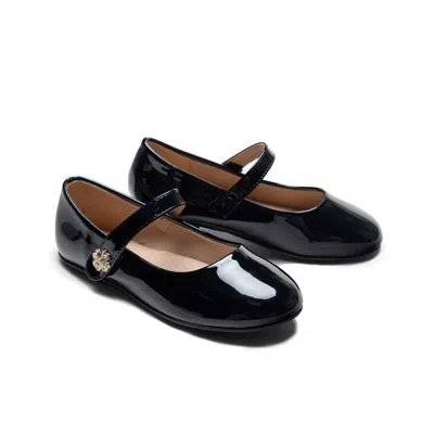 Tulleen Black Maleia Clover Charm Flats