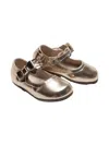 Tulleen Bow-detail Ballerina Shoes In Gold