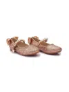 Tulleen Bow-detail Ballerina Shoes In Pink