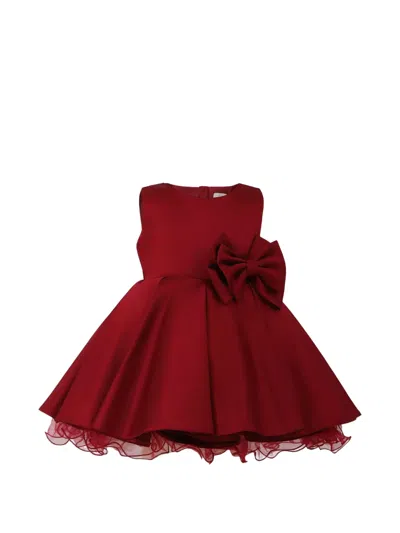 Tulleen Babies' Bow-detail Dress In Red