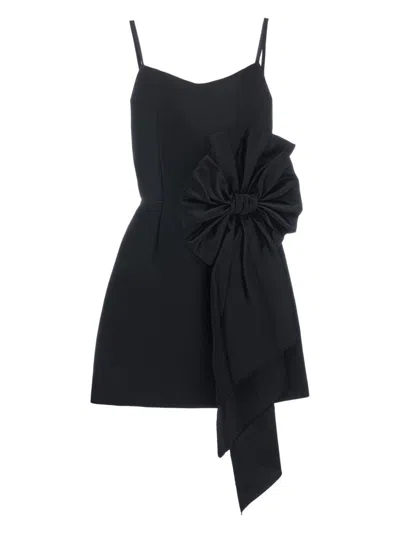 Tulleen Kids' Bow-detailing Dress In Black