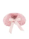 Tulleen Bow Stole In Pink