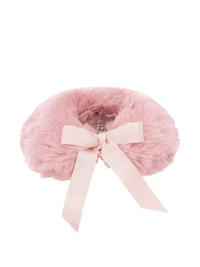 Tulleen Kids' Bow Stole In Pink