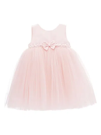Tulleen Babies' Bow Tulle Dress In Pink