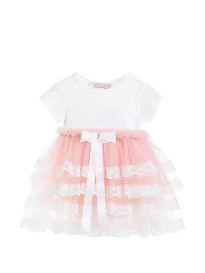 Tulleen Babies' Briony Tiered-tulle Dress In Pink