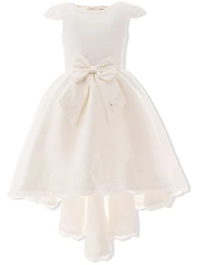 Tulleen Kids' Cresci Hi-low Dress In White