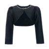 Tulleen Kids' Cropped Satin Jacket In Multi