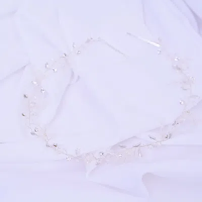 Tulleen Crystal Floral Accented Hair Vine