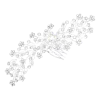 Tulleen Crystal Rhinestone Botanical Hair Comb