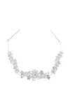 Tulleen Crystal Shimmering Bouquet Hair Vine In Metallic