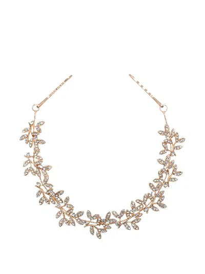 Tulleen Babies' Crystal Shimmering Hair Vine In Gold