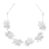 Tulleen Crystal White Floral Garland Hair Vine