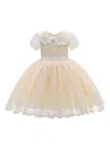 Tulleen Dolly Lace-embroidery Dress In Neutrals