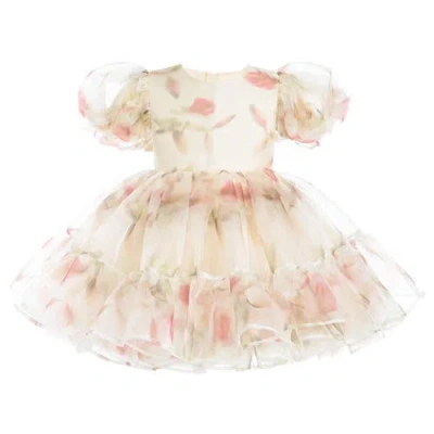 Tulleen Kids'  Elanora Floral Organza Dress In Multi