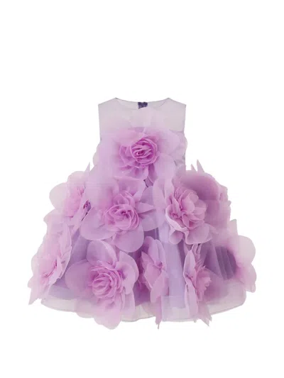 Tulleen Kids' Embellished Sleeveless Dress In Purple