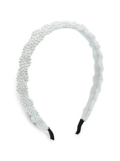 Tulleen Kids' Faux-pearl Headband In Neutral