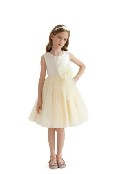 Tulleen Kids'  Felice Dress In Champagne