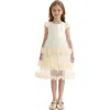 Tulleen Tiered Ruffle Dress In Neutral
