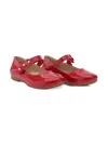 Tulleen Floral-strap Ballerina Shoes In Red