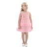 Tulleen Babies'  Flower Layered Tulle Dress In Pink