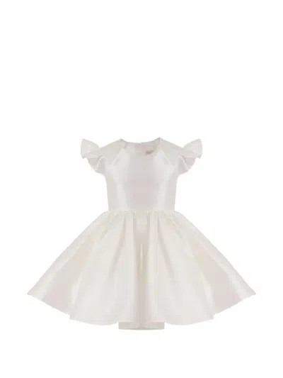 Tulleen Flutter-sleeve Dress In Gray