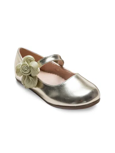 Tulleen Babies' Girl's Yasmine Blooming Flats In Gold