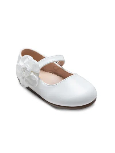 Tulleen Babies' Girl's Yasmine Blooming Flats In White