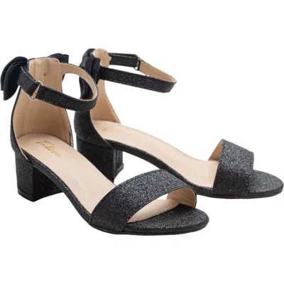 TULLEEN TULLEEN GLITTER BANDED BLOCK HEELS