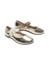Tulleen Haile Ballerina Shoes In Gold
