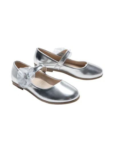 Tulleen Kids' Haile Ballerina Shoes In Silver