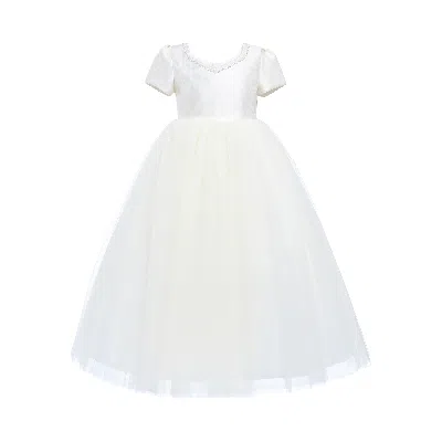 Tulleen Kids'  Ivory Accented Yvette Dress
