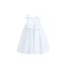 Tulleen Ivory Palermo Satin Bow Pleated Dress