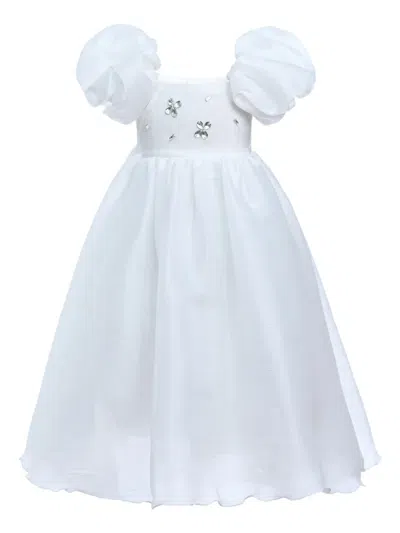 Tulleen Kids' Janelle Teacup Gown In White