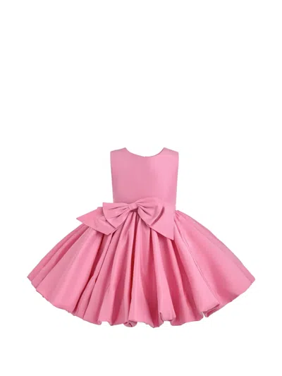 Tulleen Kids' Kalina Bow-detail Dress In Pink