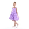Tulleen Mariposa Butterfly-appliqué Tulle Dress In Purple