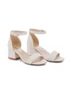 Tulleen Leather Block-heel Sandals In White