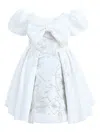 Tulleen Leona Floral Bow Dress In White