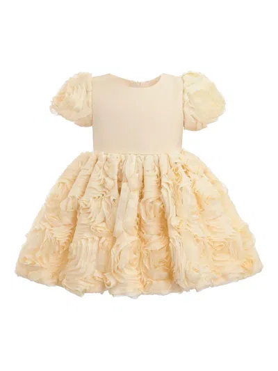 Tulleen Babies' Little Girl's Rosette Dress In Yellow