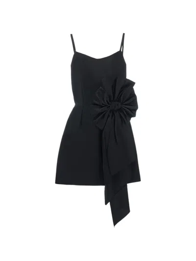 Tulleen Kids' Bow-detailing Dress In Black