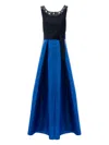 Tulleen Lucena Sleeveless Gown In Blue