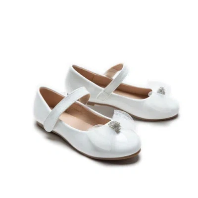 Tulleen Kids'  Lucille Bow Flats In White
